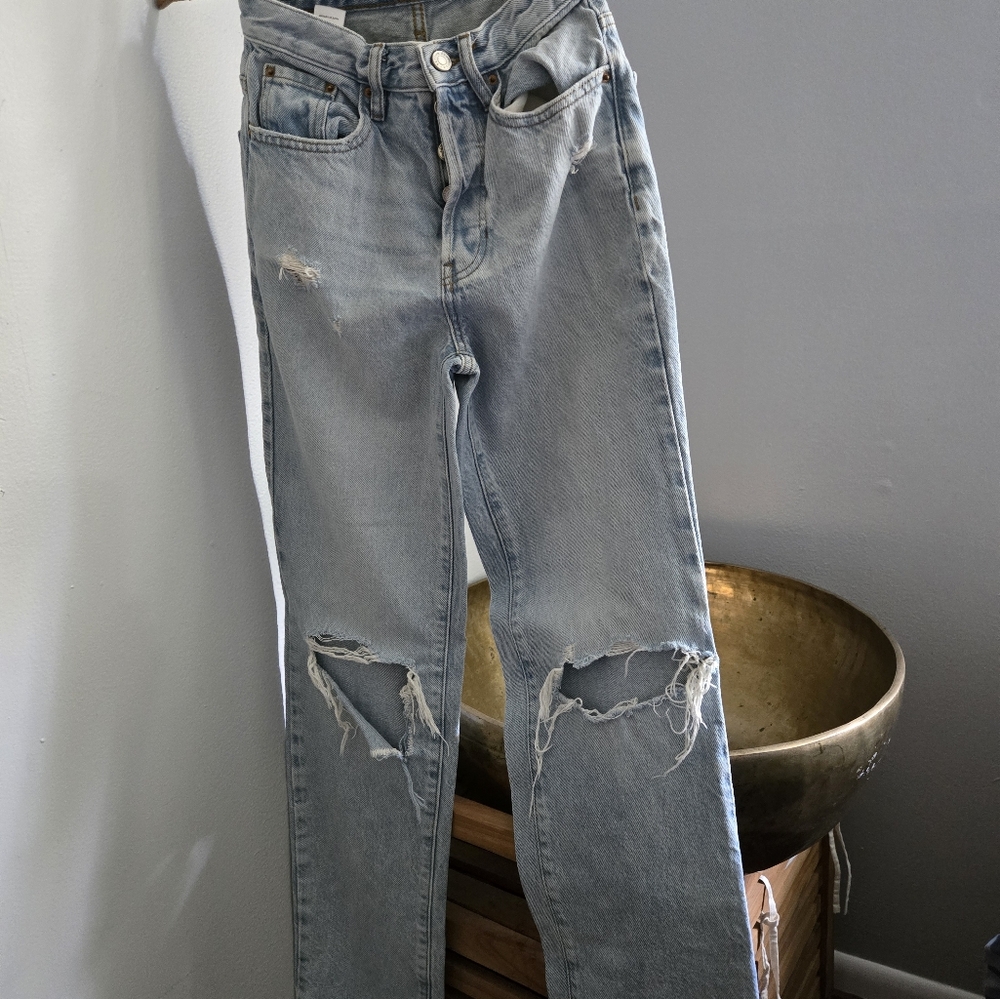 PacSun Blue Relaxed Distressed Jeans